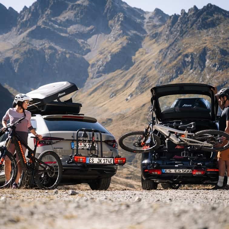 ATERA STRADA E-BIKE DK BLACK cykelholder til 2 cykler