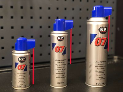 K2 07 Multi-purpose agent olie der sm�rer og l�sner p� spray 500 ml
