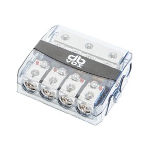 DBVoxMANL Mini ANL sikringsholder/ Fordelerblok - 3 ind og 4 ude