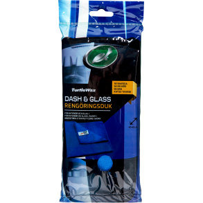 Turtle Dash og Glass klud bl 40 x 40 cm