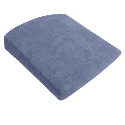 Skr�pude i luksus med memory skum i gr� - 38,5 x 34 x 6,5 / 2,5 cm