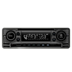 Soundmax SX-MX65CL Bilradio Retro koks gr� med Bluetooth, USB, FM radio, APP control og 4 RCA linje udgange