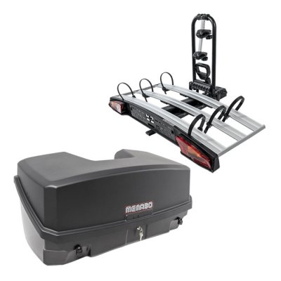 Menabo Mizar bagageboks 300L sort m/ cykelholder