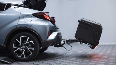 TOWBOX ALPHA BLACK Box m/rampe 330 liter