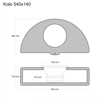 Subwoofer kabinet i MDF til 8