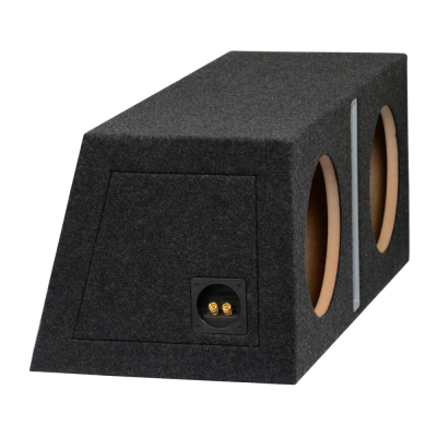 Subwoofer kabinet i MDF portet tunnel skr� 2 X 10