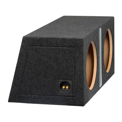 Subwoofer kabinet i MDF portet tunnel skr� 2 X 12