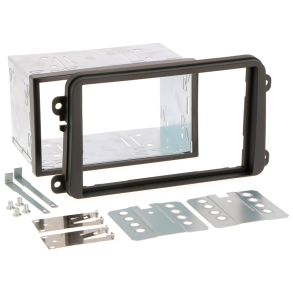 Radioramme Seat, Skoda, VW mm. 2 din sort komplet s�t