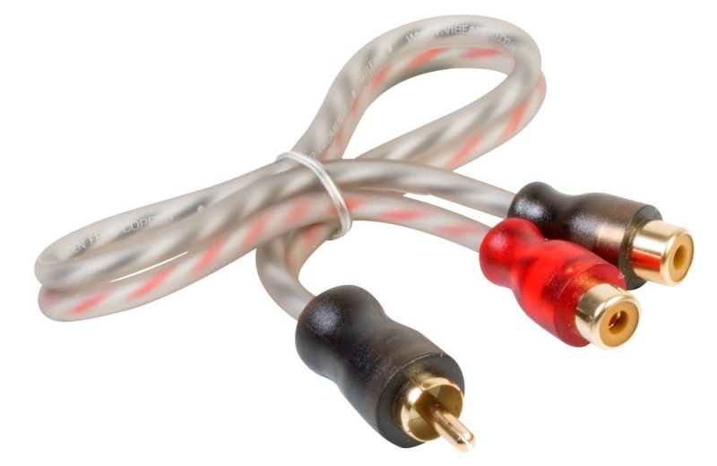 Vibe Phono Y kabel 1 han og 2 hun CL stk