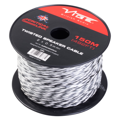 Vibe Twisted h�jtalerkabel hvid 2 x 1,50 mm2 s�lges l�bende meter