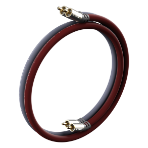 CVEN RCA Phono kabel 1 meter trippel afsk�rmet - guld belagte stik - HIGH END