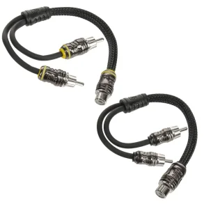 Cerwin Vega RSY2M RCA phono y kabel - 2 han og 1 hun - s�t 2 stk
