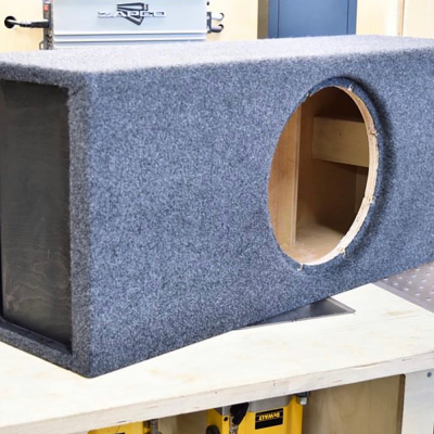Comfort Mats stof med lim til subwoofer kassen i sort 1,5 X 1 meter - S�lges lb. meter