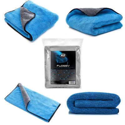 K2 FLOSSY Mikrofiber h�ndkl�de til aft�rring 60 x 90 cm