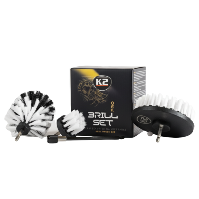 K2 Brill pro s�t med b�rster til boremaskine