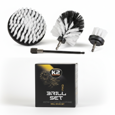 K2 Brill pro s�t med b�rster til boremaskine