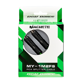 Deaf Bonce Machete MY-1M2FS - Y-kabel af h�j kvalitet med 1 han- til 2 hun-stik.