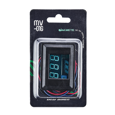 Deaf Bonce Manchette MV-01G Voltmeter med bl�t lys