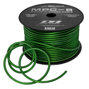 Forst�rkerkabel Deaf Bonce gr�n 10 mm2 ved 1 meter OFC kobber