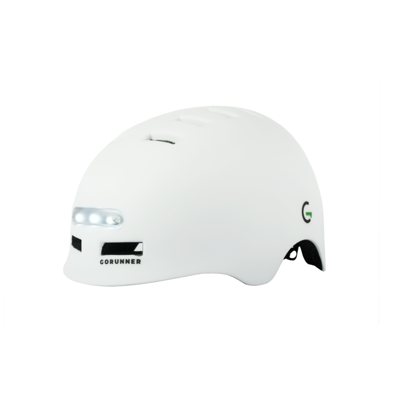 GORUNNER HJELM - HVID MED LYS SMALL