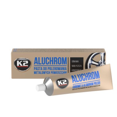 K2 ALUCHROM 120 G - Renser og polerer metaloverflader krom