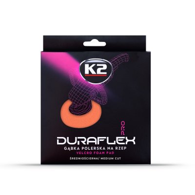 K2 Poleringssvamp til polermaskine 150 mm - Glat orange medium slibende