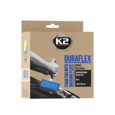 K2 Poleringssvamp til polermaskine 150 mm - Glat bl� st�rkt slibende