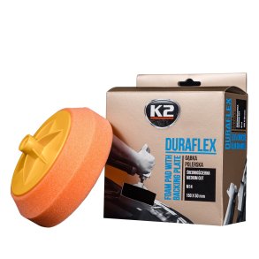 K2 Poleringssvamp til polermaskine 150 mm - Glat orange medium slibende