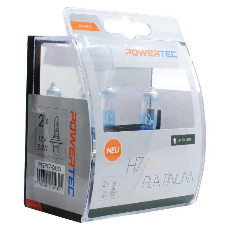 Forlygtepre H7 Platinum +130% Powertec
