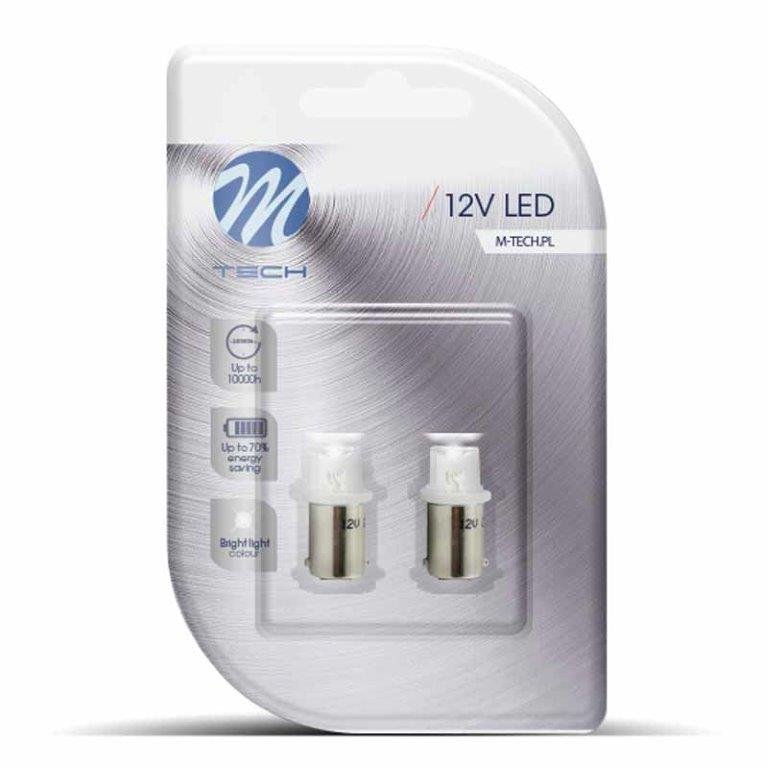 Led T4 BA9S Concave hvid 12V M-Tech