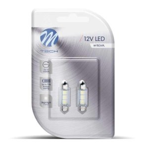 Led C5W Pinol 36 mm hvid 3 SMD 12V M-Tec