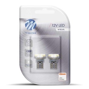 Led T10 W5W 8 SMD hvid 12V M-Tech