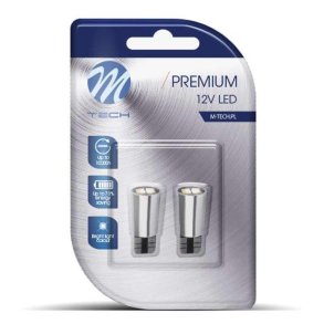 Led T10 W5W 2 SMD hvid 12V CB M-Tech