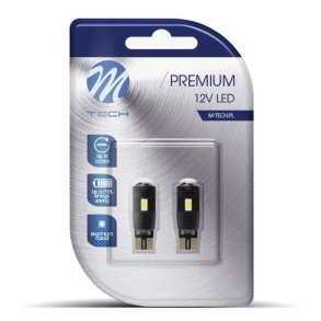 Led T10 W5W 6 SMD hvid 12V CB M-Tech