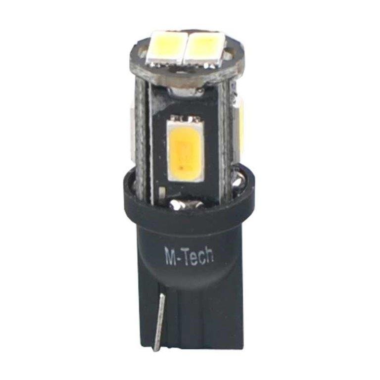 Led T10 W5W 6 SMD hvid 12V M-Tech