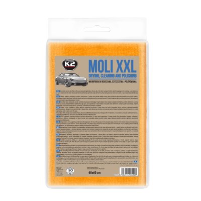 K2 Moly XXL mikrofiberh�ndkl�de til aft�rring og polering af bilen 60 x 60 cm