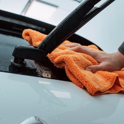 K2 Moly XXL mikrofiberh�ndkl�de til aft�rring og polering af bilen 60 x 60 cm