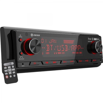 REISS RS-MX85DSP Bilradio med DSP 8 kanals og Bluetooth sort look