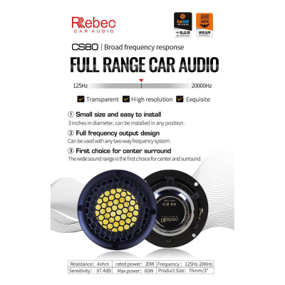 Rebec CS80 Full range h�jtaler 3