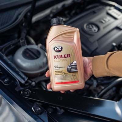 K2 K�lerv�ske long life r�d -35 grader aluminimums k�ler 1 L f�rdigblandet - Til alle biler ogs� aluminiumsmotor
