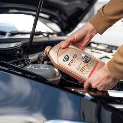 K2 K�lerv�ske long life r�d -35 grader aluminimums k�ler 1 L f�rdigblandet - Til alle biler ogs� aluminiumsmotor
