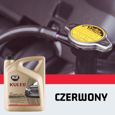 K2 K�lerv�ske long life r�d -35 grader aluminimums k�ler 1 L f�rdigblandet - Til alle biler ogs� aluminiumsmotor