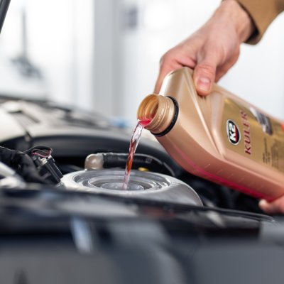 K2 K�lerv�ske long life pink -35 grader 1 L f�rdigblandet - Til alle biler ogs� aluminiumsmotor