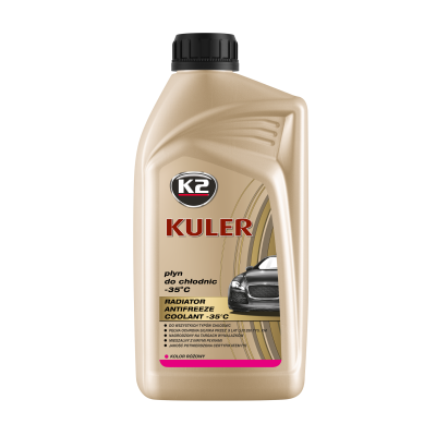 K2 K�lerv�ske long life pink -35 grader 1 L f�rdigblandet - Til alle biler ogs� aluminiumsmotor
