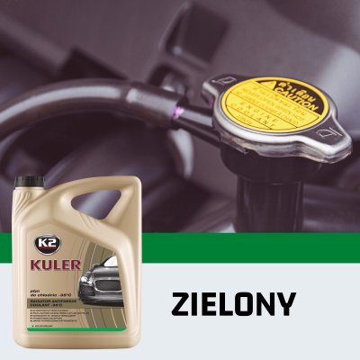 K2 K�lerv�ske long life gr�n -35 grader 1 L f�rdigblandet - Til alle biler ogs� aluminiumsmotor