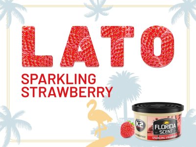 K2 Florida scent sparkling strawberry friskduft p� d�se