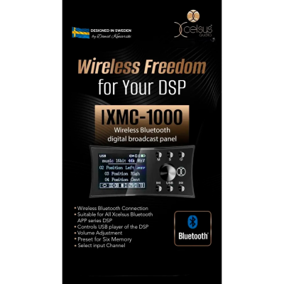 Xcelsus XMC-1000 - Wireless DSP remote lige ved h�nden - 6 faste indstillinger