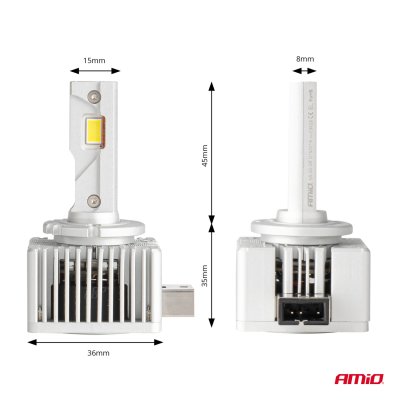 LED Hovedlygter D-Basic Serie D1S/D1R AMiO-03626