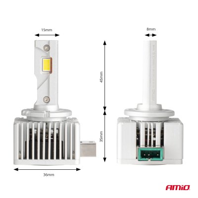 LED Hovedlys D-Basic Serie D3S/D8R/D3R AMiO-03628