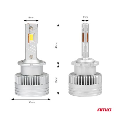 LED Forlygter D-Basic Serie D4S/D4R AMiO-03629